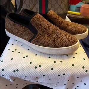 Mix No. 6 Tan and Black Slip-On Sneakers